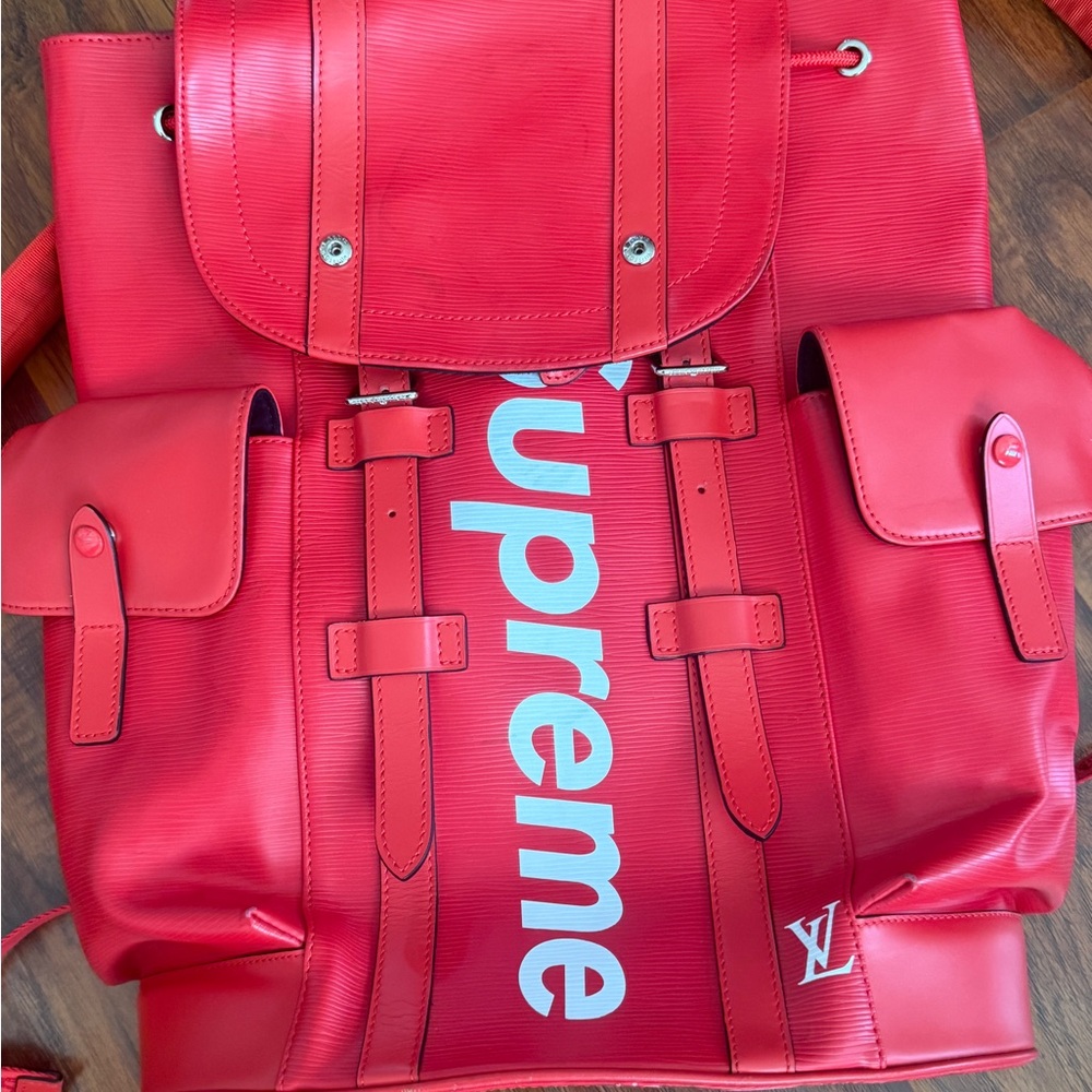 Louis Vuitton Red Backpack